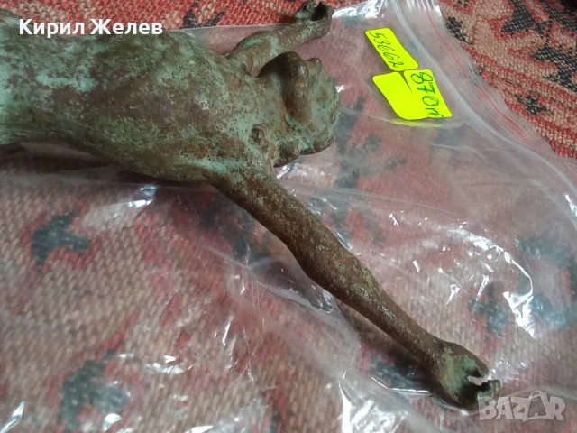 Стара метална фигура на Исус Христос 53662, снимка 17 - Други ценни предмети - 53392925