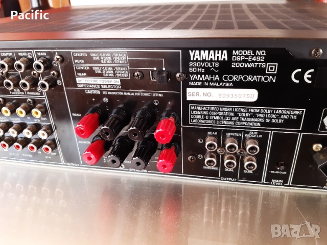 Yamaha DSP-E 492, снимка 7 - Ресийвъри, усилватели, смесителни пултове - 53909789