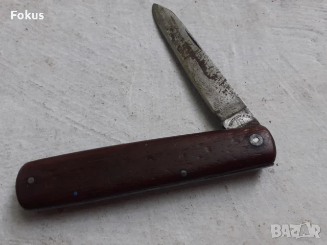 Стар немски джобен нож ВСВ - Hartkopf & Co - Дяволски глави, снимка 2 - Антикварни и старинни предмети - 50941489