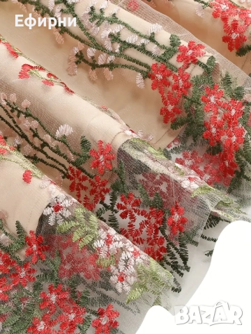 рокля бродерия, Нежна рокля бродерия, Елегантна рокля, снимка 3 - Рокли - 52218780