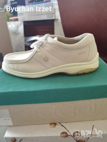 Дамски мокасини от естествена кожа ecco