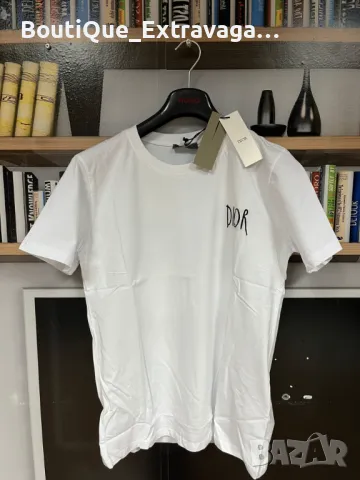 Мъжка тениска Dior White !!!, снимка 2 - Тениски - 45828677