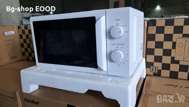 PROMO!! Бяла Микровълнова печка с 5 степени и размразяване, 700W, 20L