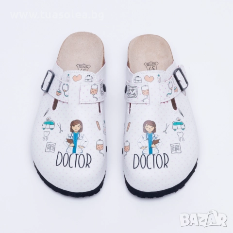 Ортопедични чехли със стелка от естествен велур | Марка Tuasolea, снимка 1