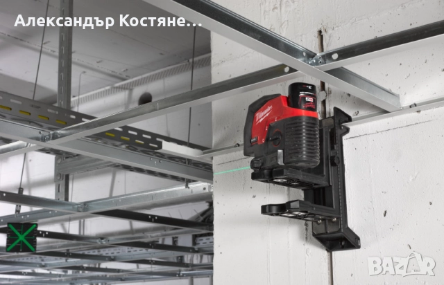 Лазерен нивелир MILWAUKEE M12 CLLP-301C, снимка 2 - Измервателни инструменти - 52675581