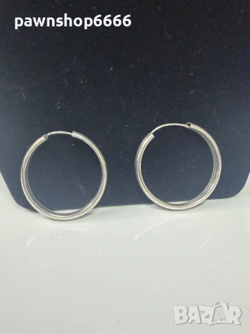 Сребърни обеци 925 проба, снимка 5 - Обеци - 54026623