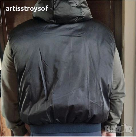 Нов мъжки елек , с качулка,  на Zara, размер L, снимка 10 - Якета - 54204501