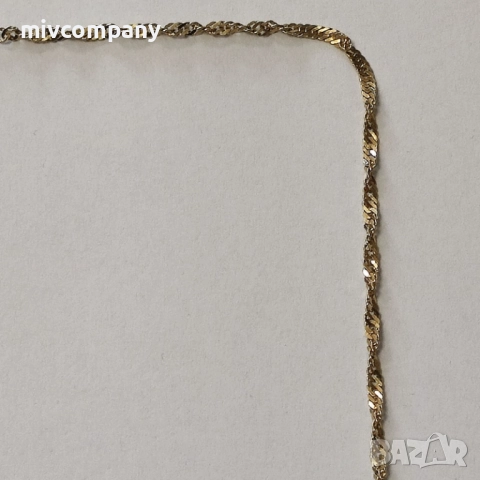 Златен синджир 5.52гр.54см., снимка 2 - Колиета, медальони, синджири - 52417814
