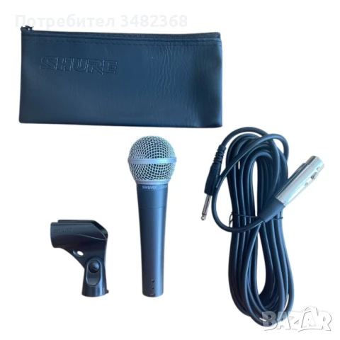 Професионален вокален динамичен микрофон за сценични и студийни изпълнения SM-58