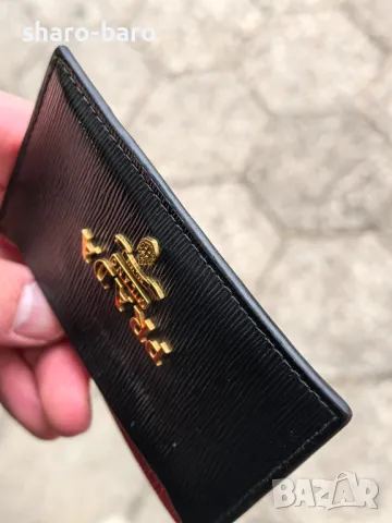 Prada Multicolor Cardholder Gold Logo , снимка 7 - Портфейли, портмонета - 49110151