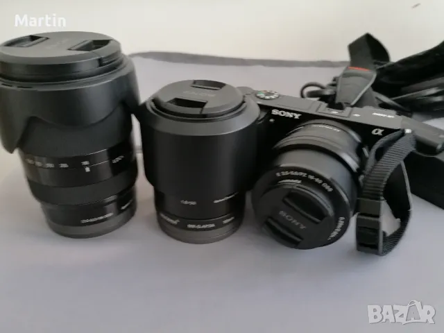 Фотокамера Sony Alpha 6000 с три обектива , снимка 14 - Обективи и филтри - 47147864