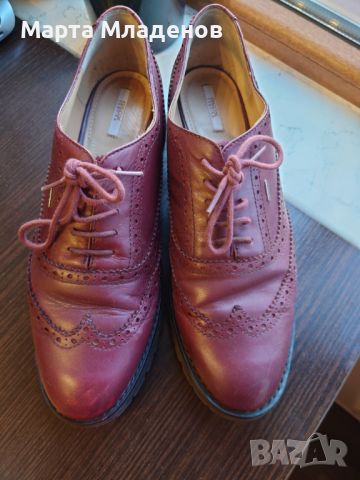 Бордо оксфордки Geox р.40, снимка 1 - Дамски елегантни обувки - 46231834