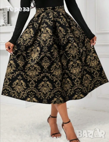 🆕 Коктейлна пола / 2XL-3XL , снимка 3 - Поли - 51243915