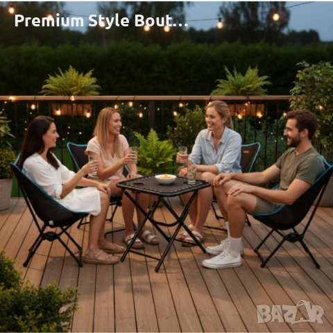 Сгъваема маса - елегантна, функционална и идеална за градина, барбекю или къмпинг, снимка 6 - Други стоки за дома - 53837219