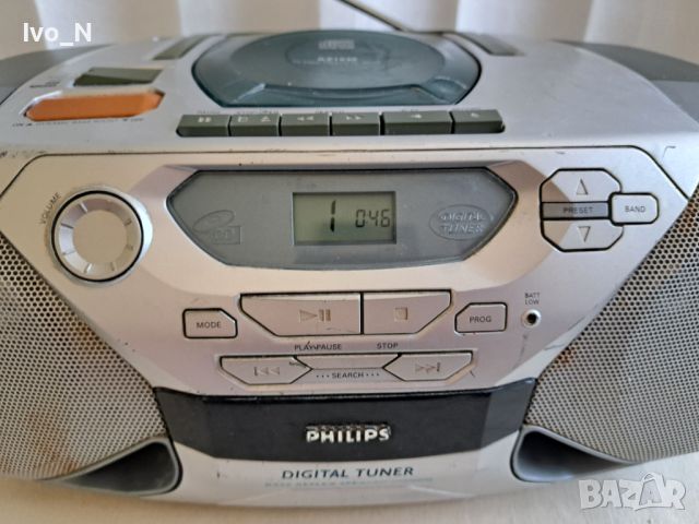 CD радиокасетофон Philips AZ 1040., снимка 3 - Радиокасетофони, транзистори - 46322235