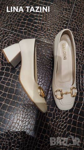 Естествена кожа елегантни обувки  Galdini, снимка 2 - Дамски обувки на ток - 45723768