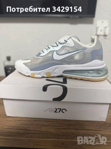 Супер Изгодно НОВИ Nike Air Max 270 React Бялo-Сиво Размер EU 45