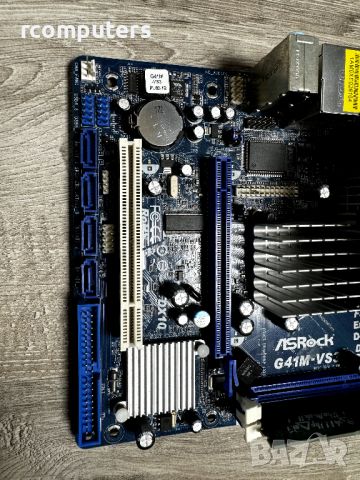 Дъно+Процесор+Охладител+Рам ASROCK, Core2DUO, 2GB RAM, снимка 3 - Други - 46124642