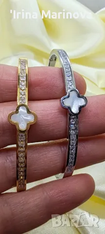 Гривна от медицинска стомана , снимка 4 - Гривни - 49982591