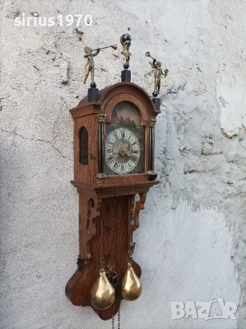 Атлас холандски рисуван стенен часовник, снимка 2 - Стенни часовници - 49982641