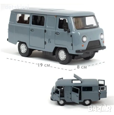 Метален макетен модел УАЗ в мащаб 1:18 