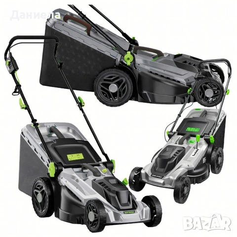 Електрическа косачка за трева 2400W – 50L кош, 5 степени на косене, снимка 8 - Градинска техника - 53947066