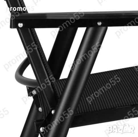 Градински стол метален, сгъваем, максимално тегло 150кг, черен, снимка 10 - Градински мебели, декорация  - 51570476