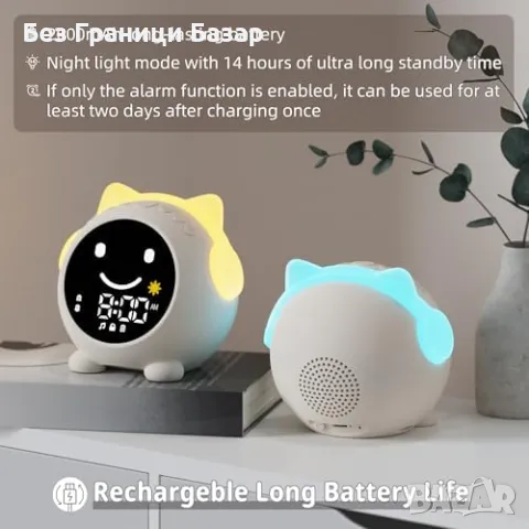 Нов Детски будилник с Bluetooth и светлина – треньор за сън деца стая, снимка 3 - Други - 49647008