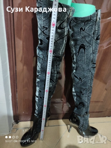 Дамски ботуши над коляното, снимка 3 - Дамски ботуши - 53190479