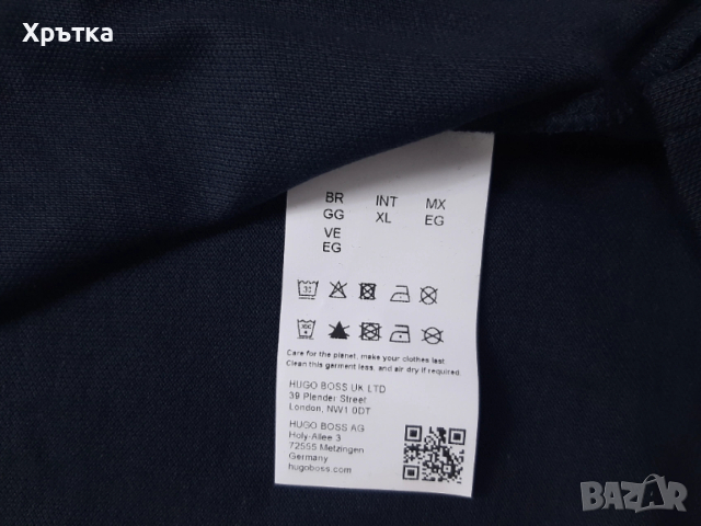 Hugo Boss Parloy190 - Оригинална мъжка тениска с яка р-р XL, снимка 10 - Тениски - 54152085