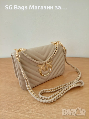 Pinko дамска чанта през рамо стилна чанта  код 133, снимка 11 - Чанти - 39836531