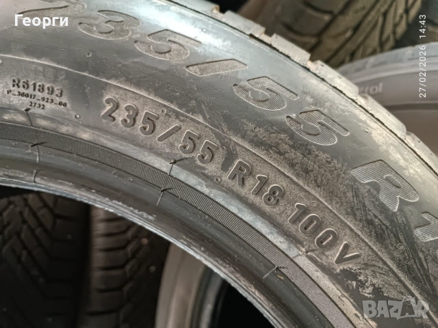 4бр. летни гуми 235/55/18 Pirelli, снимка 5 - Гуми и джанти - 53679485