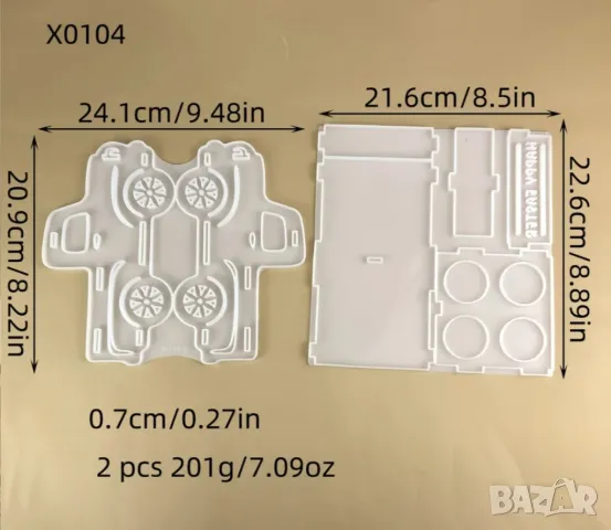 Молд камион поставка за яйца , снимка 10 - Форми - 49360068