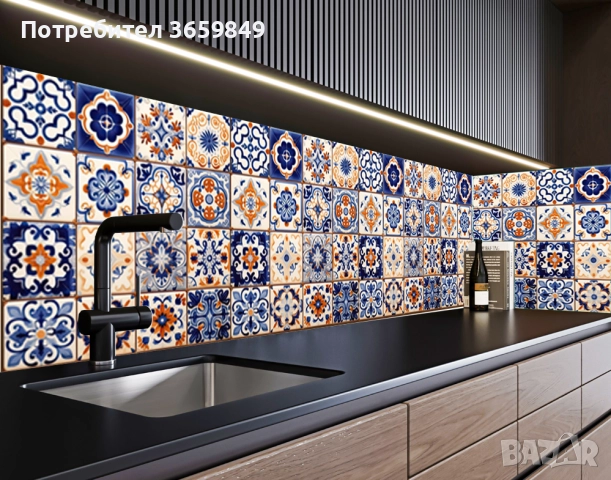 Гръб за кухня от 8 мм МДФ с принт, снимка 7 - Кухни - 50300047