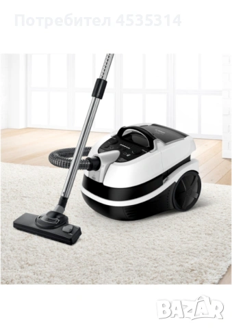 Перяща прахосмукачка Bosch BWD421PRO, 2100 W, Филтър Hepa, Турбо четка и четка за паркет