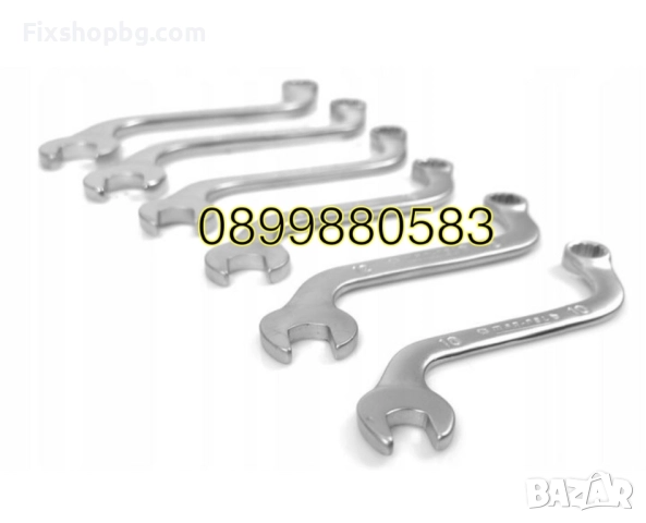 Звездогаечни S-образни ключове 10-19мм 6 части Mar-Pol, снимка 6 - Ключове - 51548665