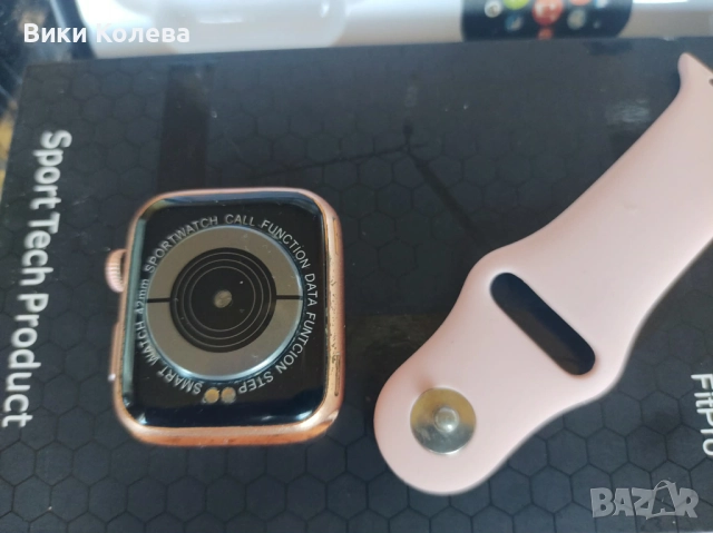 Смарт Часовник 42мм Розово Злато (Запазен, НО с Нужда от Ремонт), снимка 4 - Дамски - 52796860