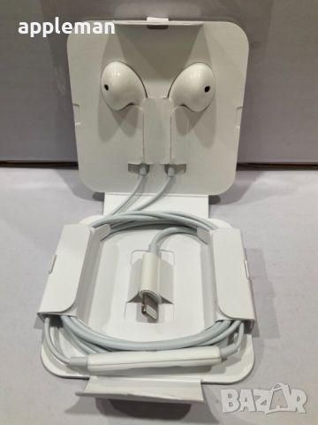 Оригинални слушалки Apple iPhone EarPods Lightning Headset Earbuds, снимка 2 - Слушалки, hands-free - 45631500