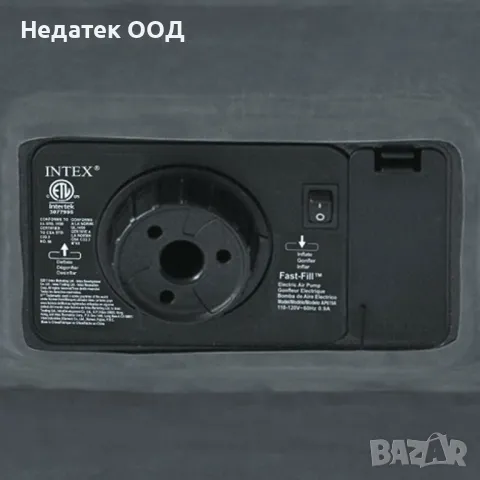 Двоен надуваем дюшек, Intex, 2.03x1.52x0.46 , С електрическа помпа, снимка 2 - Надуваеми легла - 46917572