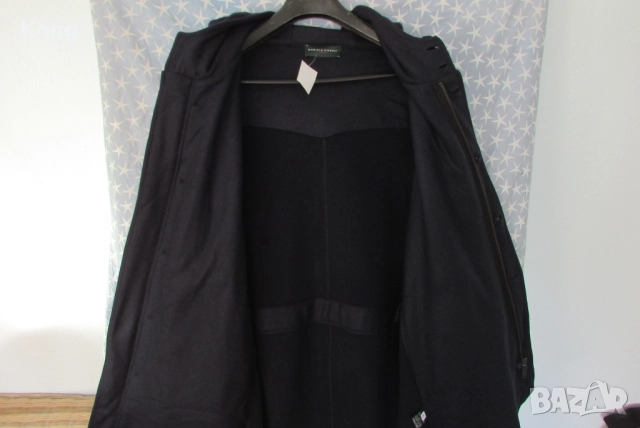 винтидж Emporio Armani Italy вълнето Ново палто Daniele Fiesoli горница мерино Италия Емпорио Армани, снимка 14 - Якета - 52839483