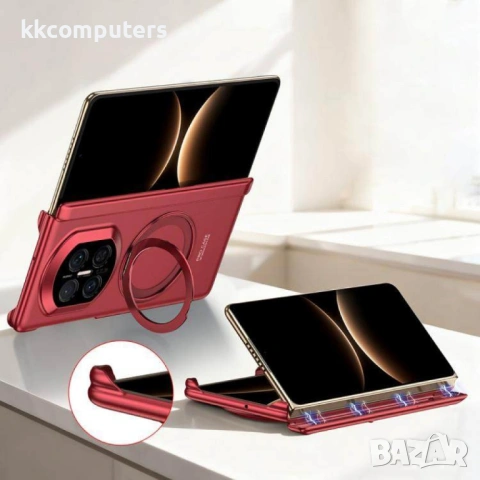 Защитен Калъф Huawei Mate X7 GKK (PC+TPU) - Магнитен Ротиращ Държач/ Стойка, 360° Защита, Вкл. Проте, снимка 4 - Калъфи, кейсове - 53150647