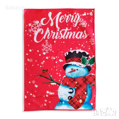 6117 Кухненска коледна кърпа за ръце, 58x40 см, снимка 8 - Хавлиени кърпи - 51758380