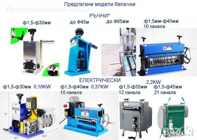 Белачка за ел.кабели 2-43мм за извличане на чиста мед/алуминий /1500W с редуктор/, снимка 7 - Стругове - 45552909