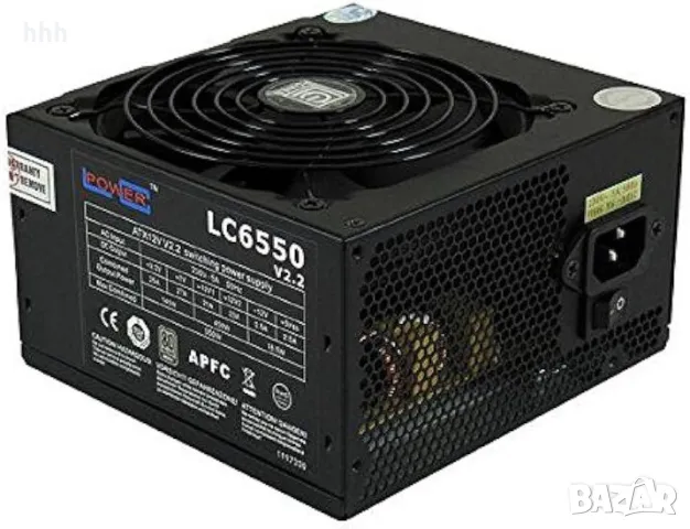 Марково захранване LC Power 550W LC6550 v2.2 Active PFC и има 80+ bronze сертификат, снимка 1 - Захранвания и кутии - 49371371