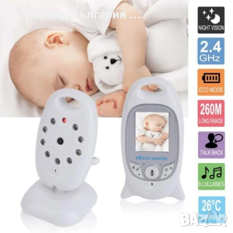 Камера за бебе тип бебефон с нощно виждане, микрофон и различни мелоди