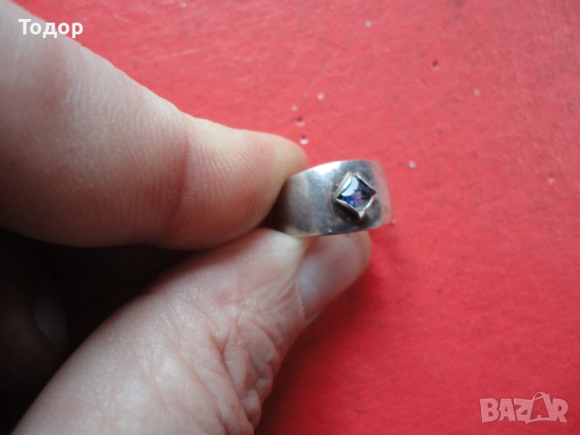 Сребърен пръстен с камък 24 , снимка 6 - Пръстени - 53304440