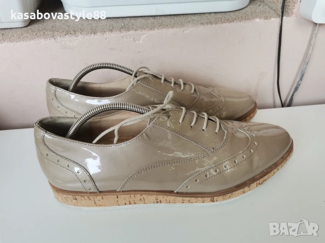 Лачени обувки Paul Green 38. 5н. Естесвена кожа 