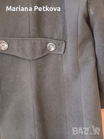 Черно дамско палто, снимка 6 - Палта, манта - 52241825