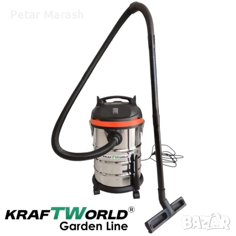 Строителна Прахосмукачка Kraftworld 3в1 – Сухо, Мокро и Издухване | 1400W | 30L | IPX4, снимка 17 - Други инструменти - 52303545