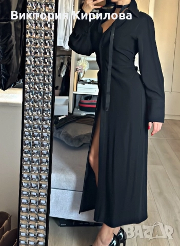 Ефектна дълга  риза Zara, снимка 4 - Ризи - 38343924